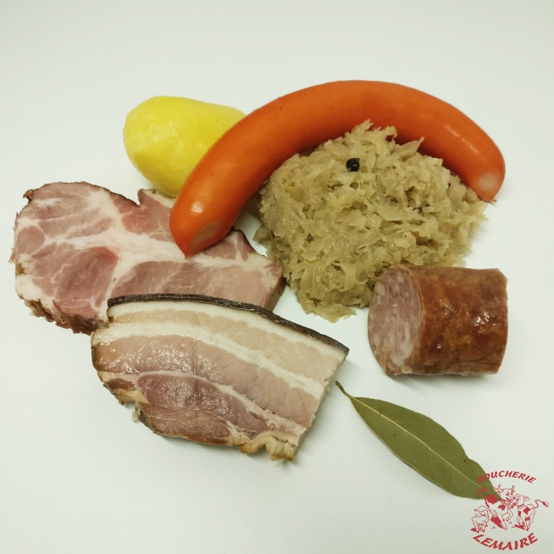 1 .Choucroute garnie (portion individuelle)